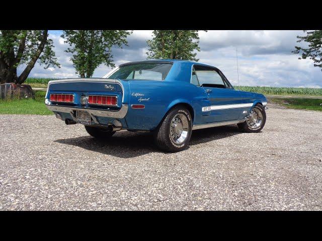 1968 Ford Mustang GT/CS California Special in Aqua & Ride on My Car Story with Lou Costabile