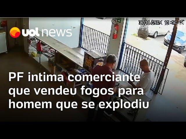 Atentado no STF: Comerciante que vendeu fogos para autor de explosões é intimado pela PF