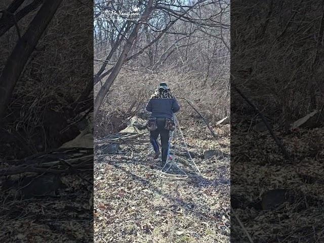 주말농장에 계곡물 무동력 자연취수로 물 공급하기...#shorts