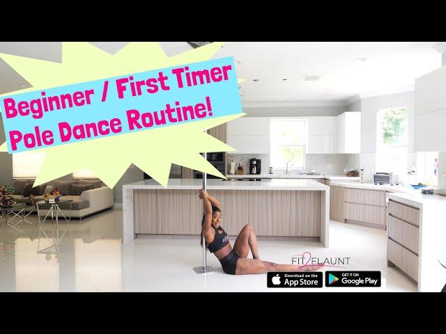 Beginner / First Timer Pole Dancing Routine- Learn how to pole dance