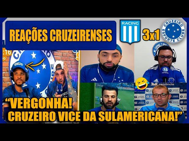 REAÇÕES CRUZEIRENSES - RACING 3x1 CRUZEIRO - VICE DA SULAMERICANA - VAMOS RIR DO CRUZEIRO!