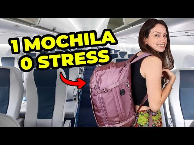 SEGREDOS PARA VIAJAR APENAS COM MOCHILA NO AVIÃO - como dobrar roupa e economizar na passagem Europa