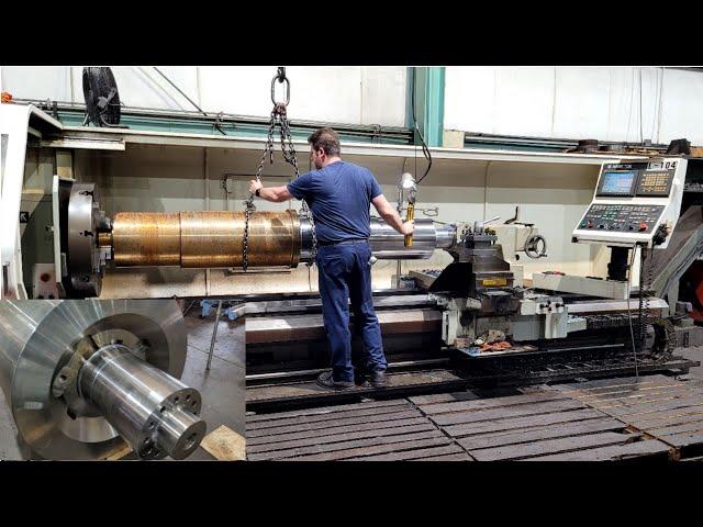 Machining of a Large Shaft | Upper Chock Assembly | cnc lathe