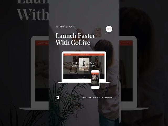 Hunter 7.1 Squarespace Template by GoLive Hq