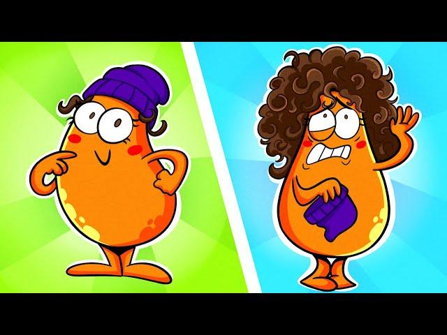 Hair Problems All Girls Know | Short People VS Tall People | Pear Couple Global 