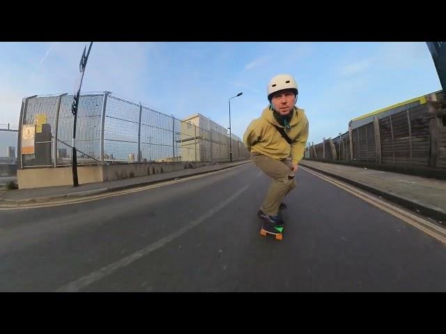 Urban Surfing in London! | Epic Landyachtz Dinghy Cruise through Stratford Streets 