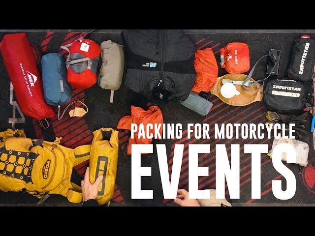 Packing for motorcycle events - Outduro Scout