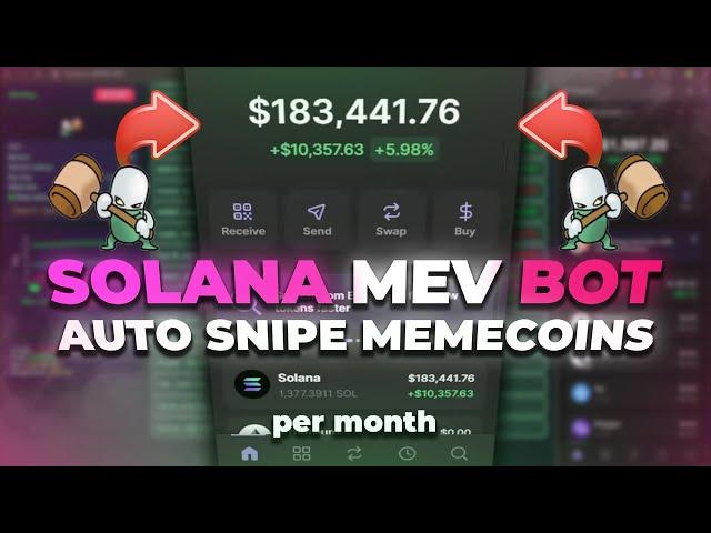 Solana MEV BOT auto Pump.fun Snipe Memecoins | Huge profit (+3 sol per 4 minutes) Guide