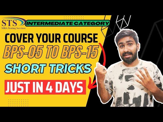 How to Cover You Intermediate Category Test || Just in 4 days