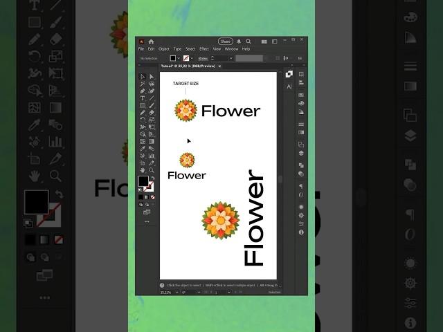 Adobe Illustrator Tips to Resize Specific Objects Inside Groups to Match a Reference
