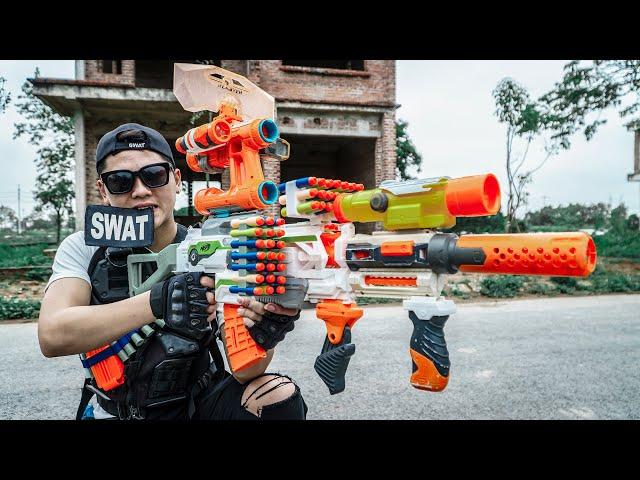 LTT Game Nerf War : Warriors SEAL X Nerf Guns Fight Crime Mr Zero Crazy Fraud Bandits