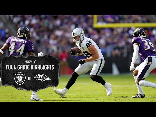 Las Vegas Raiders vs. Baltimore Ravens Highlights | 2024 Week 2 | NFL