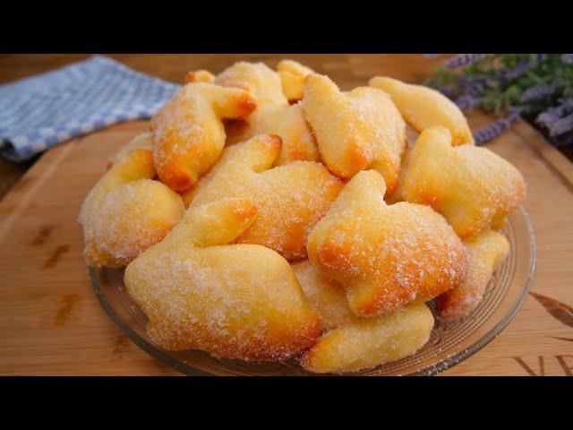 Fluffy soft quark bunnies  prepared in 5 minutes | Simple and quick recipe for Easter 