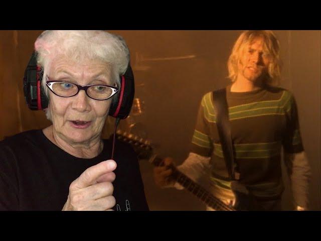 Nirvana - Smells Like Teen Spirit | РЕАКЦИЯ БАБУШКИ ХЕЙТЕР | REACTION GRANDMA