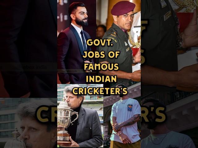 Govt job of famous Indian cricketer's #knowledge ki duniya #top10