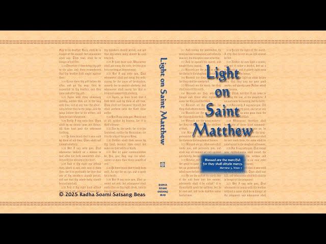 2. Discourse on Matthew 3–5 - Light on Saint Matthew (English) - RSSB Audio Book