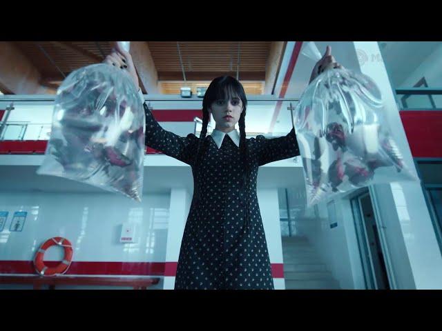 Wednesday Addams | Opening Scene Piranha Pool | Netflix