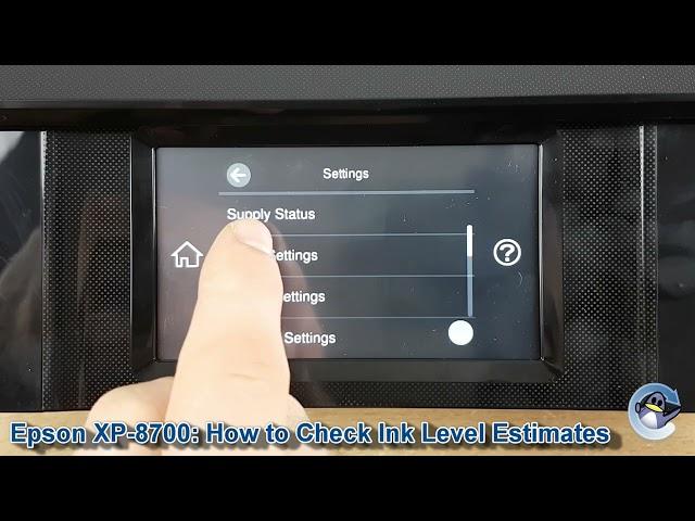 Epson Expression Photo XP-8700: How to Check Estimated Ink Levels
