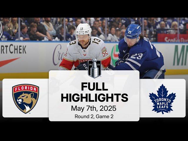 NHL Playoff Highlights | Panthers vs. Maple Leafs | Gm 2 | May 07, 2025
