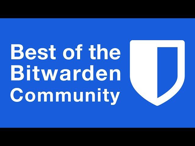 Bitwarden Password Manager BEST OF YouTube