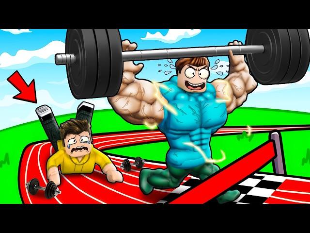 BECOMING THE FASTEST GYM RACER IN ROBLOX !!