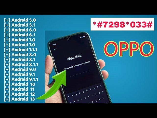 All Oppo Reset Password How to fix forgot lockscreen Password Any OPPO Phone || Factory Reset Oppo