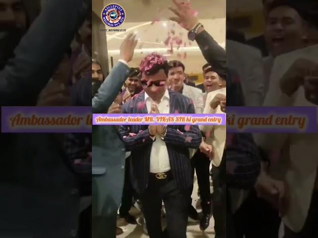 Ambassador leader **MR.VIKAS  SIR **ki grand entry at RAMADA ️ #awpl #asclepiuswellness #success