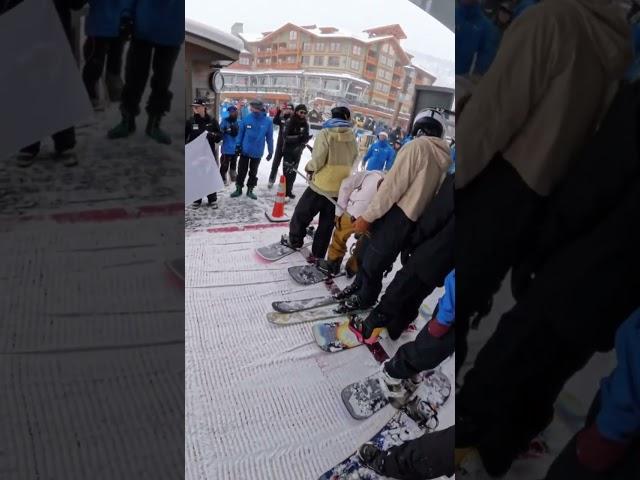 Ski Lift Day to access snowboarding at the resort Copper Opening Day Lift ride