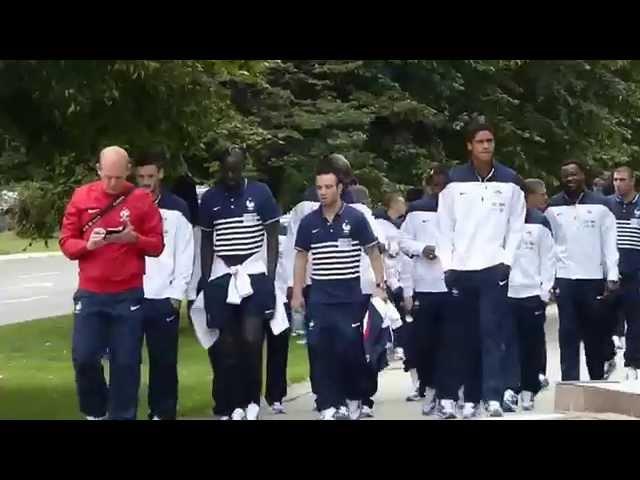 The French team's walk in Belgrade ● Serbia vs France  2014