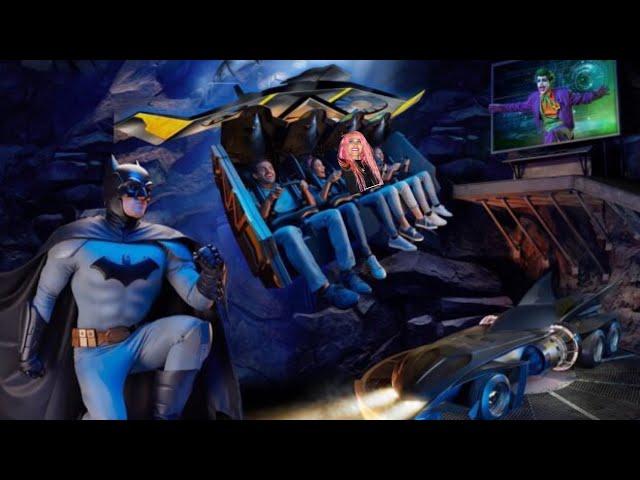 Batman: Knight Flight 3D  ride at Warner Bros. World Abu Dhabi low light {4K}