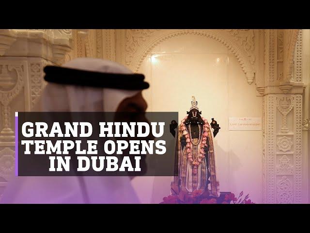 Dubai inaugurates a Hindu temple that blends Indian and Arabic designs