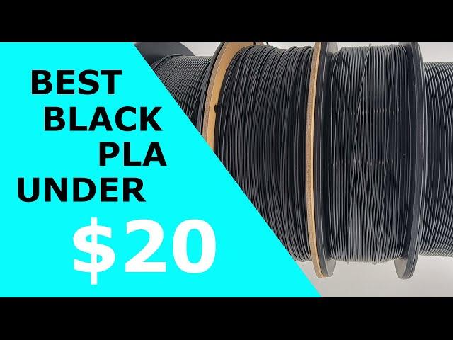 The Best Black PLA Filament on Amazon for LESS than $20  - Compared