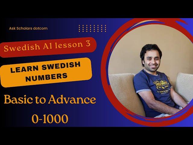 Master Swedish Numbers | Swedish A1  lesson 3 | ordinal and cardinal numbers in Swedish | Swedish |