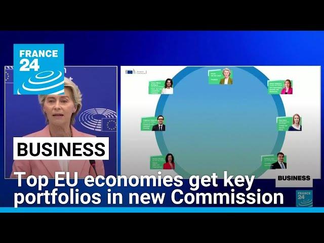 EU Commission chief von der Leyen unveils new top team • FRANCE 24 English