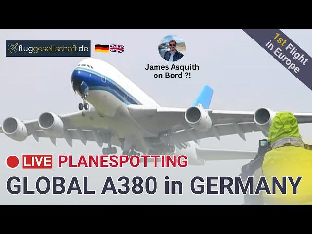 Global Airbus A380 Planespotting LIVE: Dresden Airport  Friday #livestream