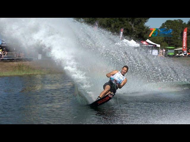 Unbelievable Men's Slalom Final Action @ the Visit Lake County Florida IWWF Waterski  Worlds