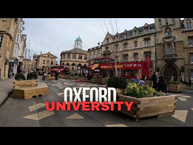 [4K] Oxford University Walking Tour | Ancient University  | Oxford City