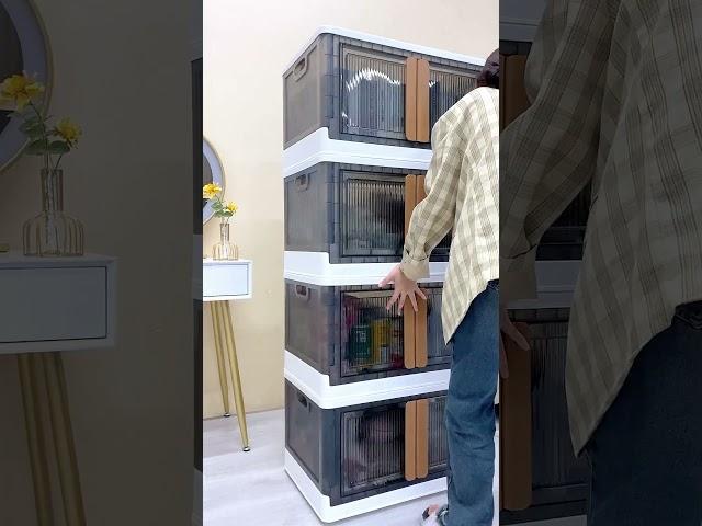 Closet organization ideas small space! Portable storage bins. Stackable Storage Bins With Lids