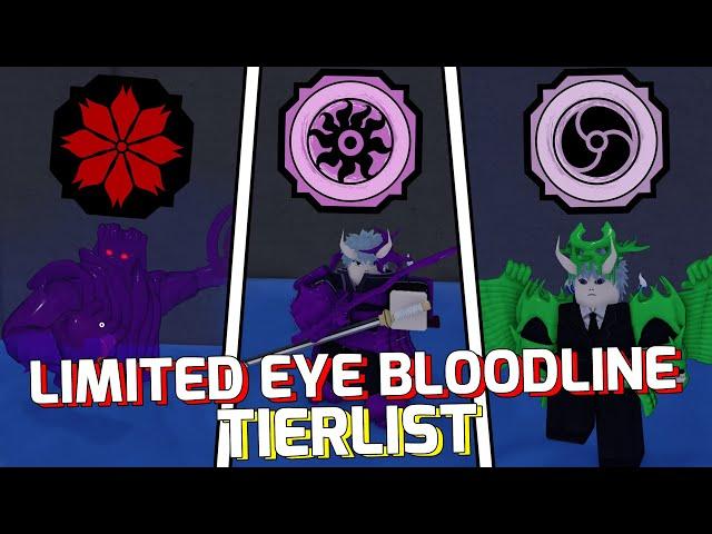 ALL LIMITED EYE BLOODLINES *WORST TO BEST* | Shindo Life Tierlist