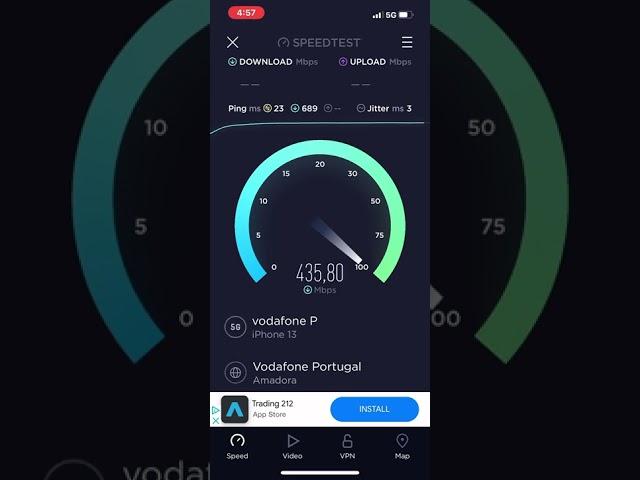 Vodafone Portugal 5G Speedtest