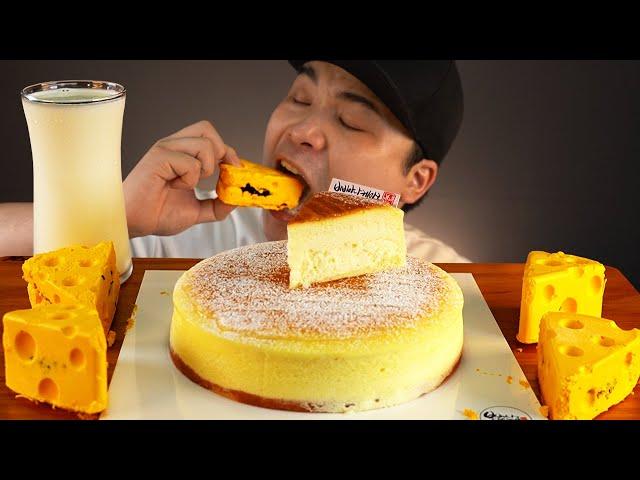 I'll eat cheesecake deliciously in today 's mukbang . Okay,