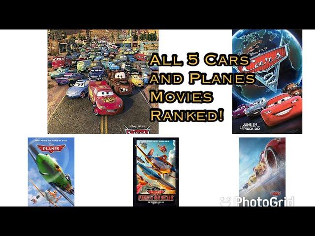 All 5 Cars/Planes Movies Ranked!