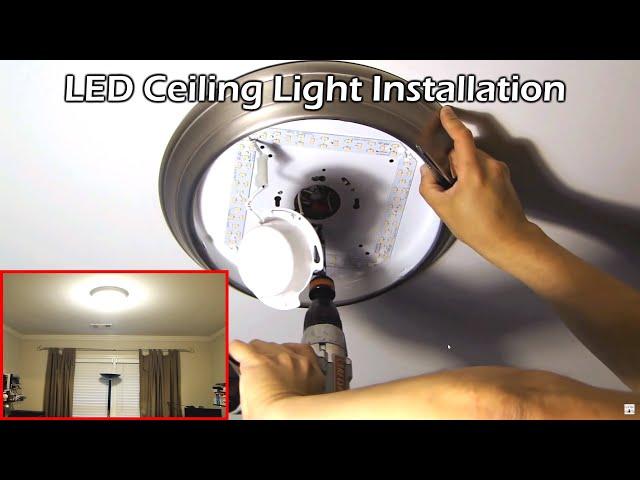 Install 14" LED Ceiling Light