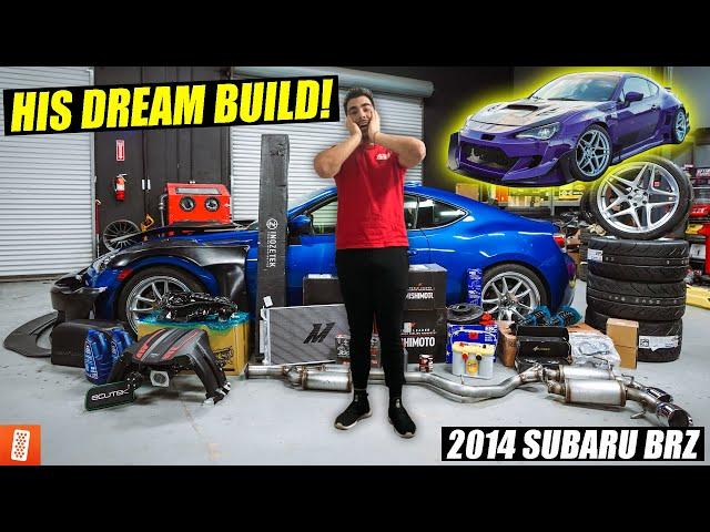 Surprising our SUBSCRIBER with his DREAM CAR BUILD! (Full Transformation) : 2014 Subaru BRZ [4K]!