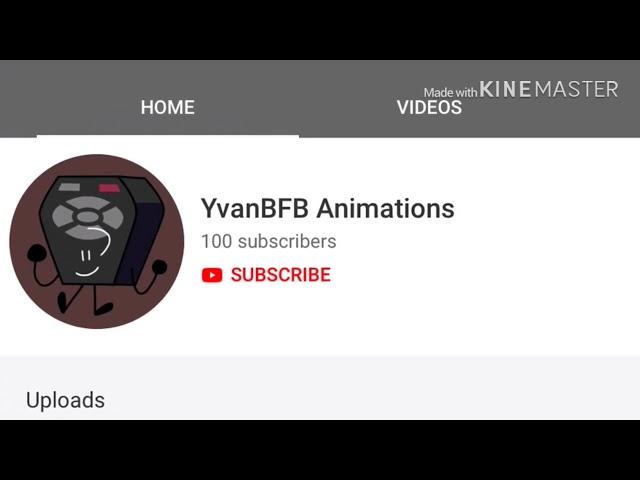 YvanBFB Animations reached 100 subscribers!!