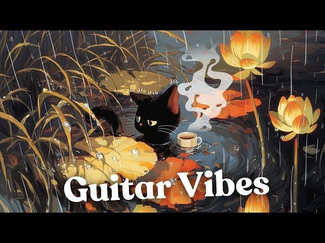 Acoustic Guitar Lo-fi HipHop ️ Rainy Vibes / Relax to Study to