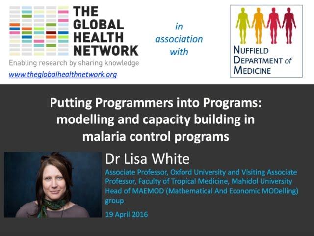 Putting Programmers into Programs: modelling and capacity building in malaria control programs