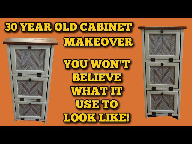MAKING OVER THIS OLD CABINET. WHAT A DIFFERENCE