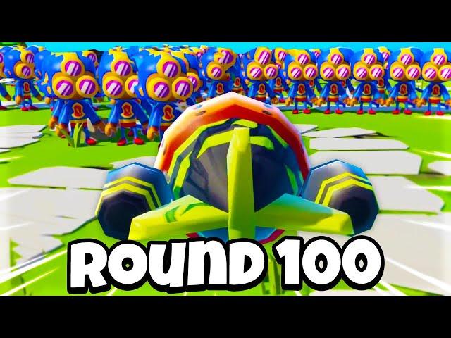 ROUND 100 in Bloons but you're the bloon (CHIMPS MODE)