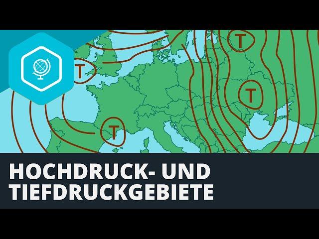 Hochdruck- und Tiefdruckgebiete